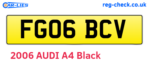 FG06BCV are the vehicle registration plates.