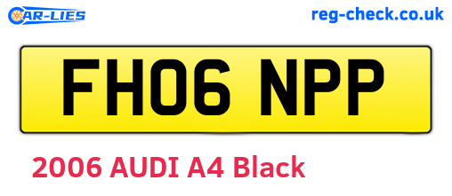 FH06NPP are the vehicle registration plates.