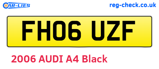 FH06UZF are the vehicle registration plates.