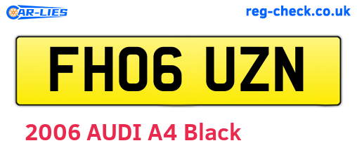 FH06UZN are the vehicle registration plates.