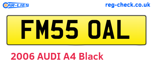 FM55OAL are the vehicle registration plates.