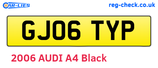 GJ06TYP are the vehicle registration plates.