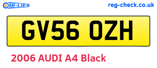 GV56OZH are the vehicle registration plates.