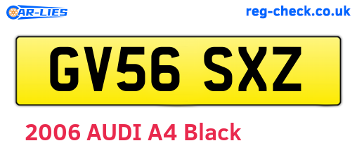 GV56SXZ are the vehicle registration plates.