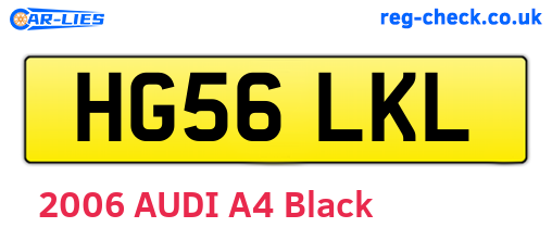 HG56LKL are the vehicle registration plates.