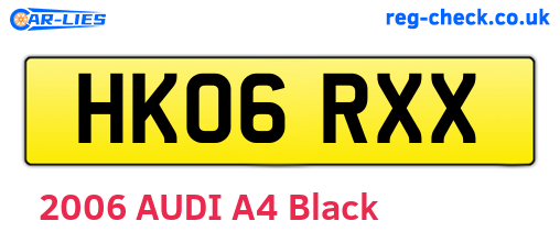 HK06RXX are the vehicle registration plates.
