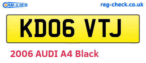 KD06VTJ are the vehicle registration plates.