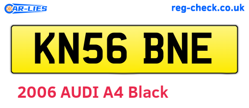 KN56BNE are the vehicle registration plates.