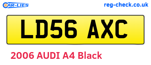 LD56AXC are the vehicle registration plates.