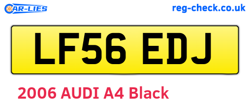 LF56EDJ are the vehicle registration plates.