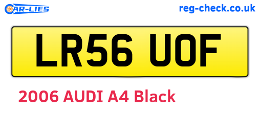 LR56UOF are the vehicle registration plates.