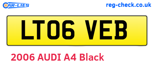 LT06VEB are the vehicle registration plates.