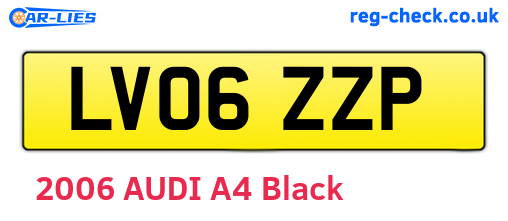 LV06ZZP are the vehicle registration plates.