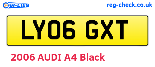 LY06GXT are the vehicle registration plates.