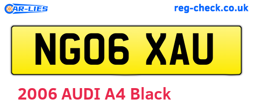 NG06XAU are the vehicle registration plates.