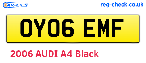 OY06EMF are the vehicle registration plates.