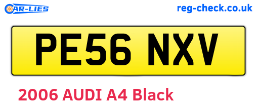 PE56NXV are the vehicle registration plates.