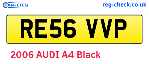 RE56VVP are the vehicle registration plates.