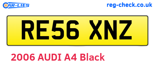 RE56XNZ are the vehicle registration plates.