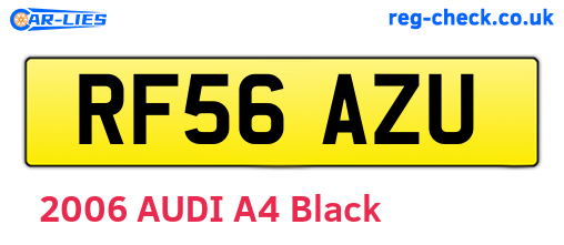 RF56AZU are the vehicle registration plates.