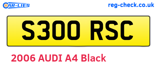 S300RSC are the vehicle registration plates.