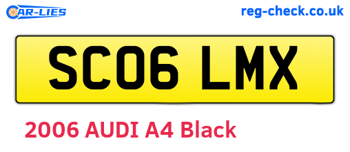 SC06LMX are the vehicle registration plates.