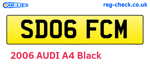 SD06FCM are the vehicle registration plates.