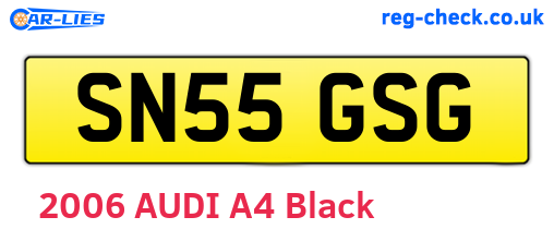 SN55GSG are the vehicle registration plates.