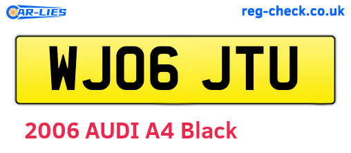 WJ06JTU are the vehicle registration plates.