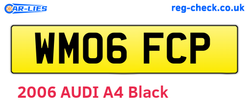 WM06FCP are the vehicle registration plates.