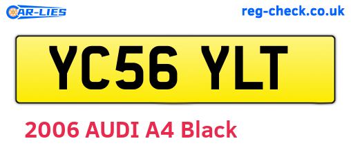 YC56YLT are the vehicle registration plates.