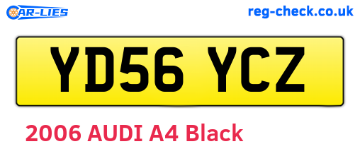 YD56YCZ are the vehicle registration plates.