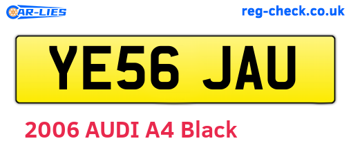 YE56JAU are the vehicle registration plates.