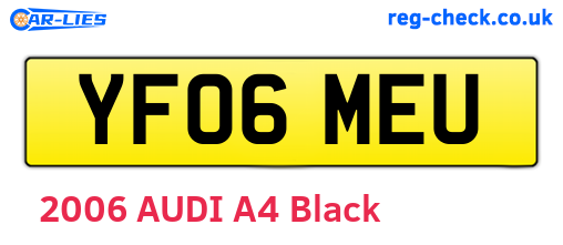 YF06MEU are the vehicle registration plates.