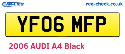 YF06MFP are the vehicle registration plates.