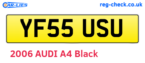 YF55USU are the vehicle registration plates.