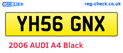 YH56GNX are the vehicle registration plates.