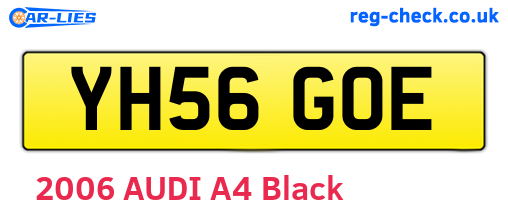 YH56GOE are the vehicle registration plates.