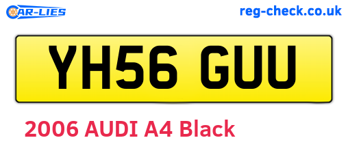 YH56GUU are the vehicle registration plates.