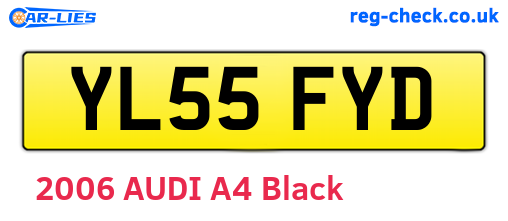 YL55FYD are the vehicle registration plates.