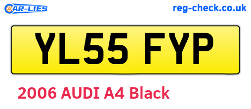 YL55FYP are the vehicle registration plates.