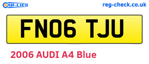 FN06TJU are the vehicle registration plates.