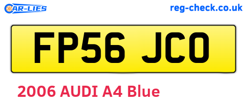 FP56JCO are the vehicle registration plates.