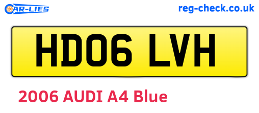 HD06LVH are the vehicle registration plates.