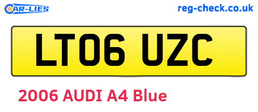 LT06UZC are the vehicle registration plates.