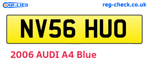 NV56HUO are the vehicle registration plates.