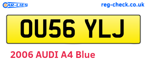 OU56YLJ are the vehicle registration plates.