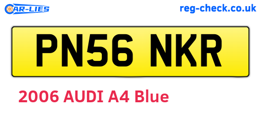 PN56NKR are the vehicle registration plates.