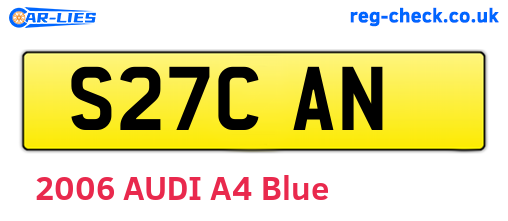 S27CAN are the vehicle registration plates.
