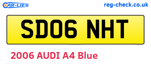 SD06NHT are the vehicle registration plates.